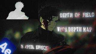CINEMATIC BLUR with Depth map | depth of field tutorial | after effects
