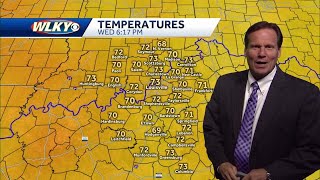 A brief shower possible Thursday Morning then nice again
