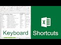 Excel Keyboard Shortcuts