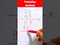 CARA MUDAH PERKALIAN DESIMAL Shorts CARA MUDAH PERKALIAN DESIMAL Shorts