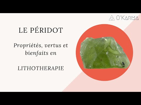 Vidéo: Pierre chrysolite : propriétés et description