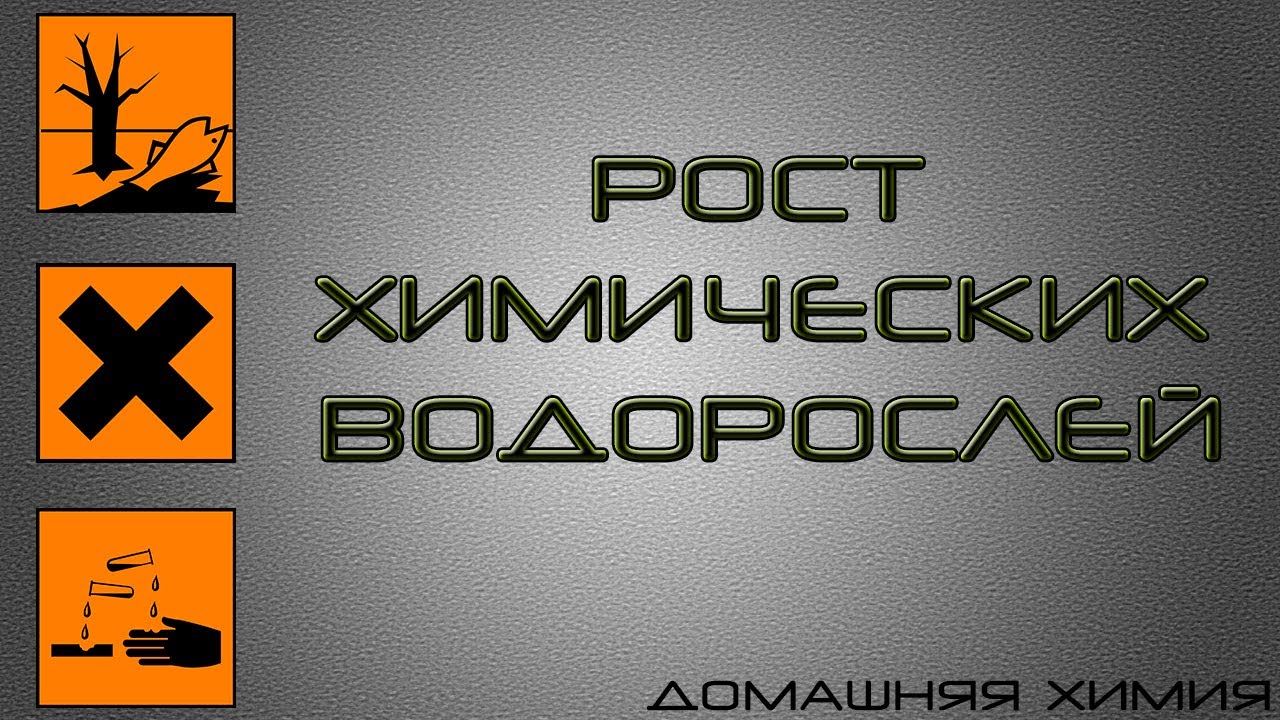 Рост химических водорослей хлорида железа - YouTube