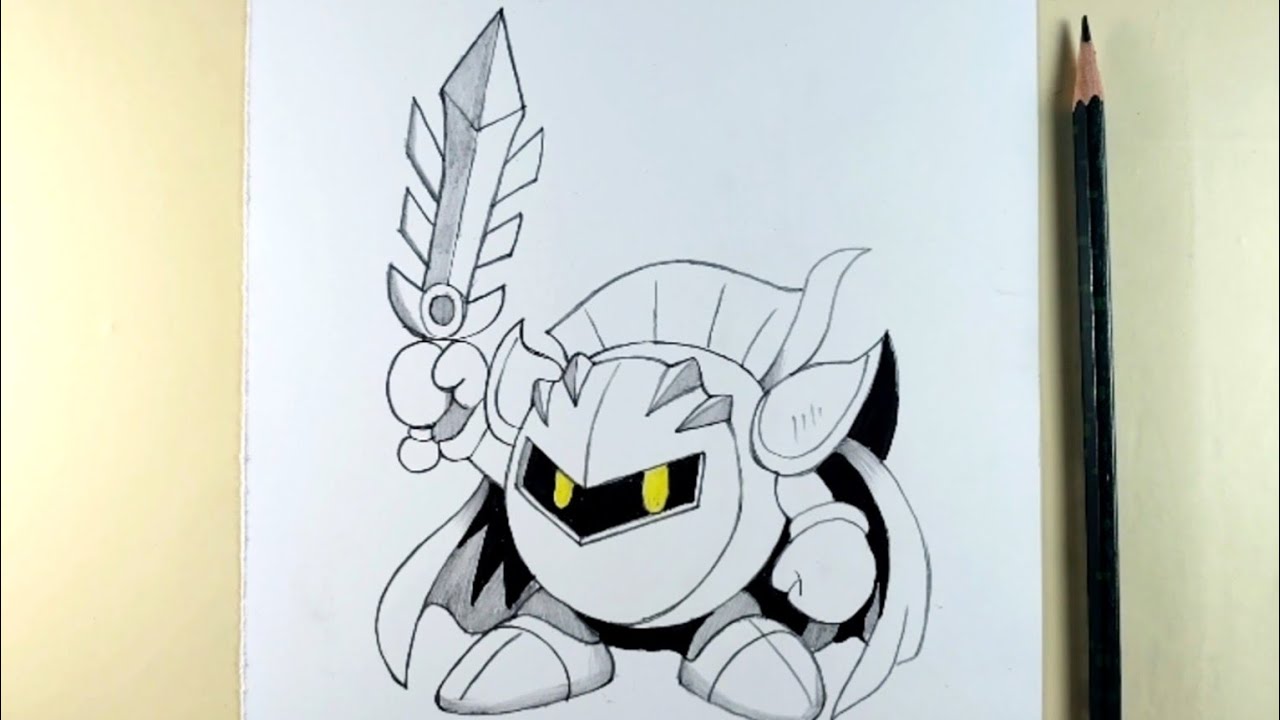 Kirby Knight Drawing 🛡️⚔️ | Cute & Epic Kirby Armor Art