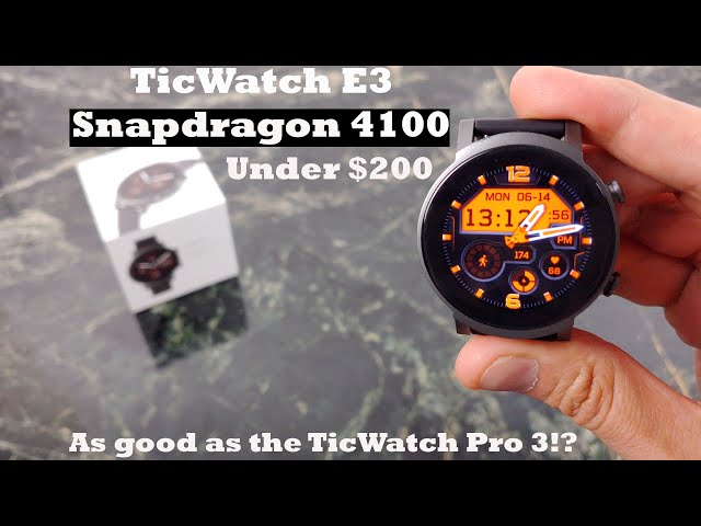 TicWatch E3 Review : A budget Price with high-end specs 