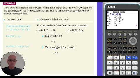 The Binomial Distribution (Mean and Variance)