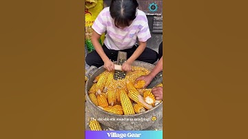 This Corn Shelling HACK with a SHOE is Breaking My Brain! 🤯 So Smart and So Satisfying! #corn