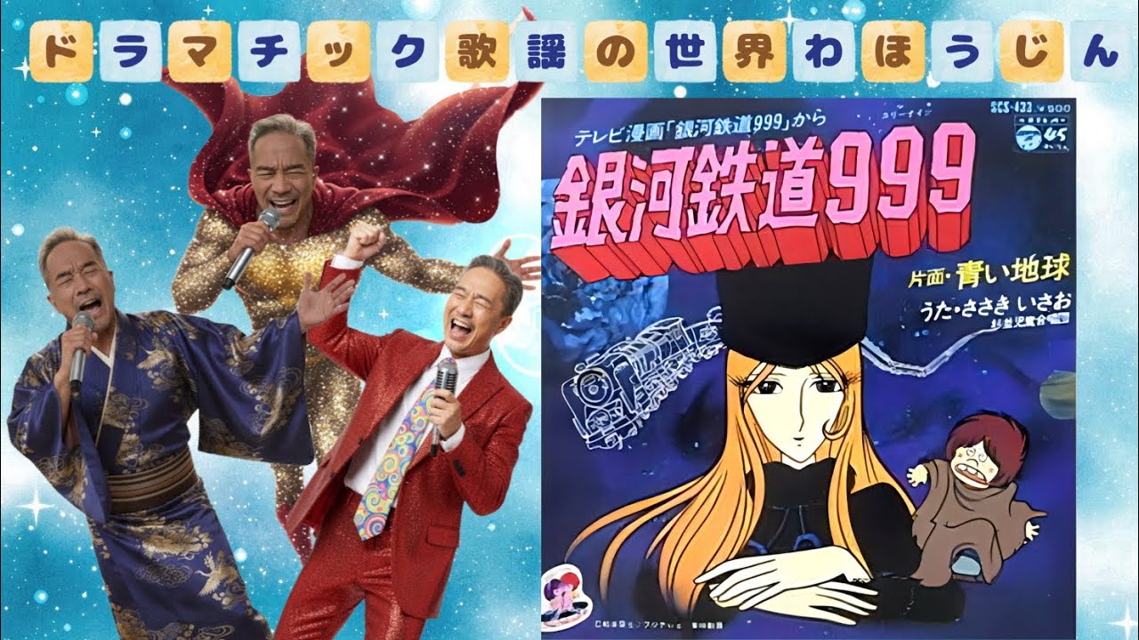 【星⭐️特集⑧】銀河鉄道999 ささきいさお版　【JS♭2】Covered by KAZU／わほうじん★寝起きの発声でガラガラ声で失礼！