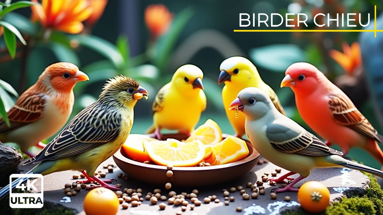 🔴 Non-Stop Birds and Cutest Red Squirrels at Garden Galore Buffet🕊️🐿️ Live 12 Hours in Ultra HD 😺