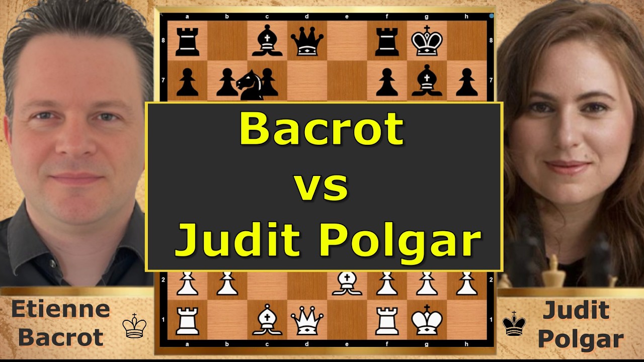 ETIENNE BACROT vs JUDIT POLGAR – Bayonet Attack Explosion! ♟🔥 #Bacrot #Polgar #Chess