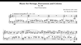 Bartók - Music for Strings, Percussion and Celesta: 1. Andante tranquillo (piano transcription)