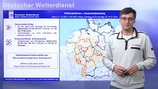 Thumbnail for 31.12.2023 Unwetterinformation - Deutscher Wetterdienst (DWD)