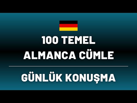 🇩🇪40 DAKİKADA 100 TEMEL ALMANCA CÜMLE - BÖLÜM 4