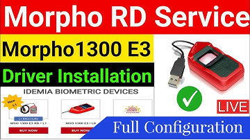 Morpho RDL1 rd service setting for aeps, pmkisan, vishwakarma yojna | Morpho L1 settings
