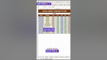 Excel sheet convert to PDF🔥🤓 #excel #viral #shorts #shortsvideo #computer #exceltips #tutorial