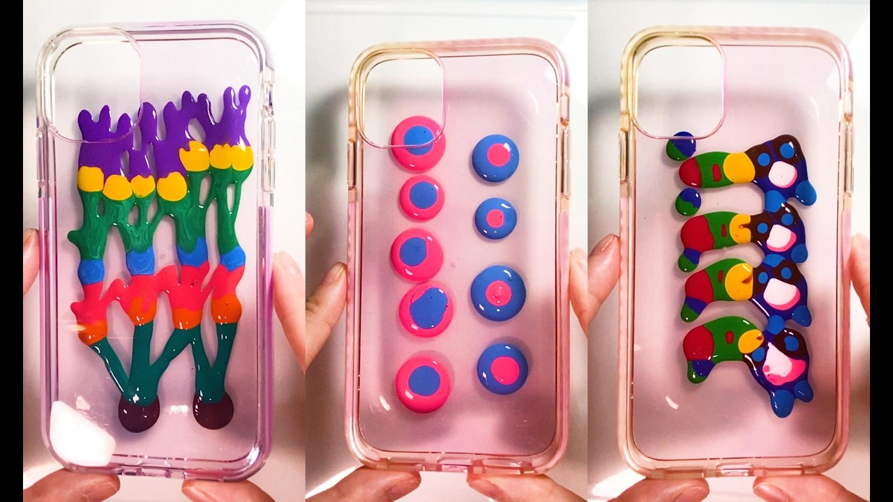 Creative & Satisfying Phone Case Design ✨ | Painting for Relaxation