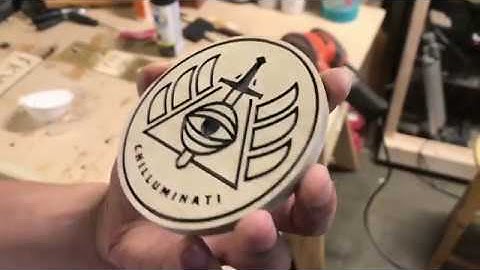 How to carve a custom coaster on the X-carve CNC