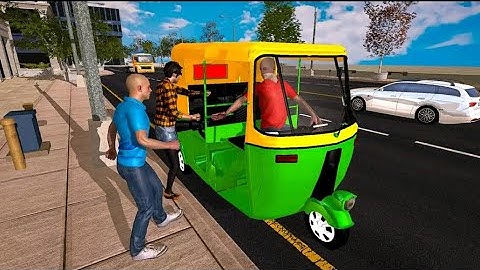 Crazy Tuk Tuk auto rickshaw game 3d #5 - city tuk tuk auto - Auto rickshaw drive - Android Gameplay