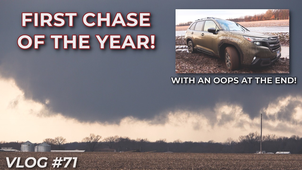 Long-Lived Tornadic Supercell Chase in Southeast Illinois | Feb 19th, 2026