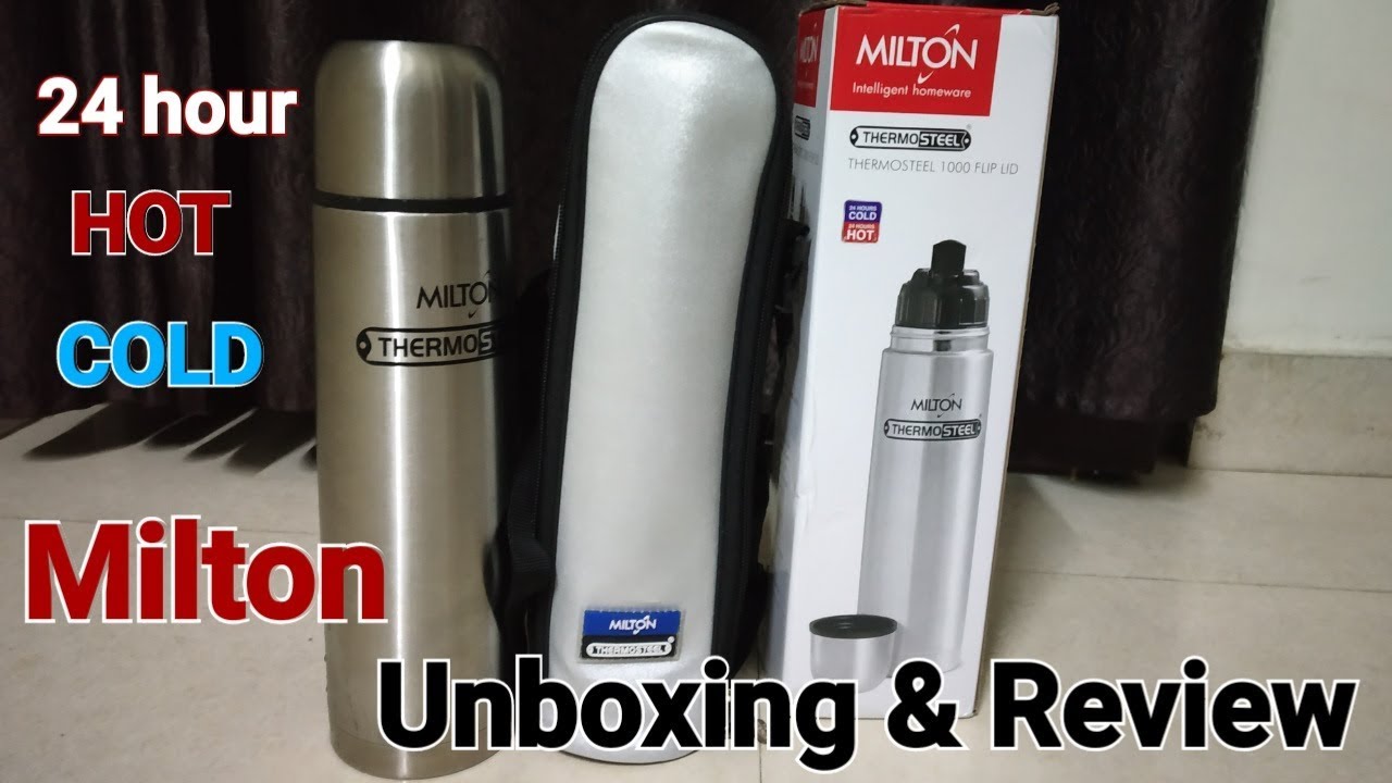 milton thermosteel flask with plain lid