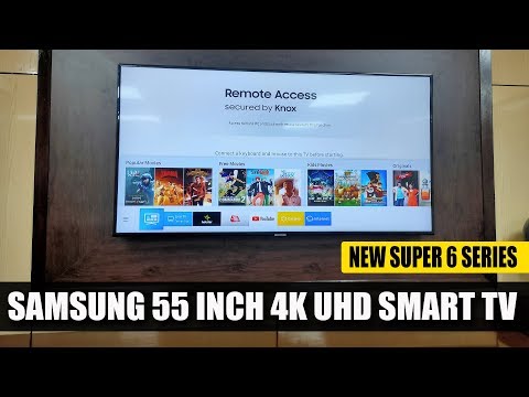 Samsung Super 6 55' 4K LED Smart TV NEW Model | UNBOXING & INSTALLATION |
