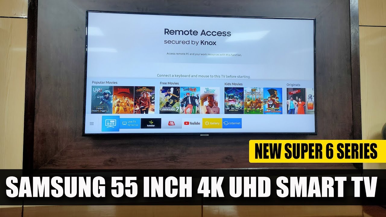 video Samsung 138 cm (55 inches) 4K Ultra HD Smart LED TV UA55TU8200KXXL