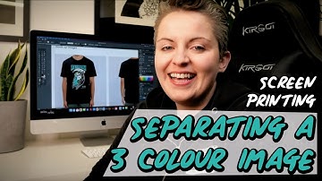 How we separate a 3 colour image for screen printing using Adobe Illustrator.