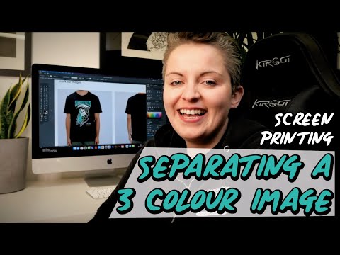 Video How we separate a 3 colour image for screen printing... - youtube