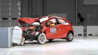 2011 Mazda 2 moderate overlap IIHS crash test