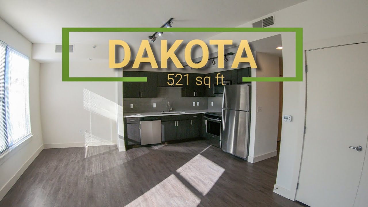 Dakota Floor Plan Studio Apartment in Denver 521 SQ FT YouTube
