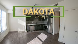 Dakota Floor Plan | Studio Apartment in Denver | 521 SQ FT
