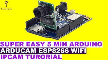SUPER EASY 5 MIN ARDUINO ARDUCAM ESP8266 WIFI IPCAM