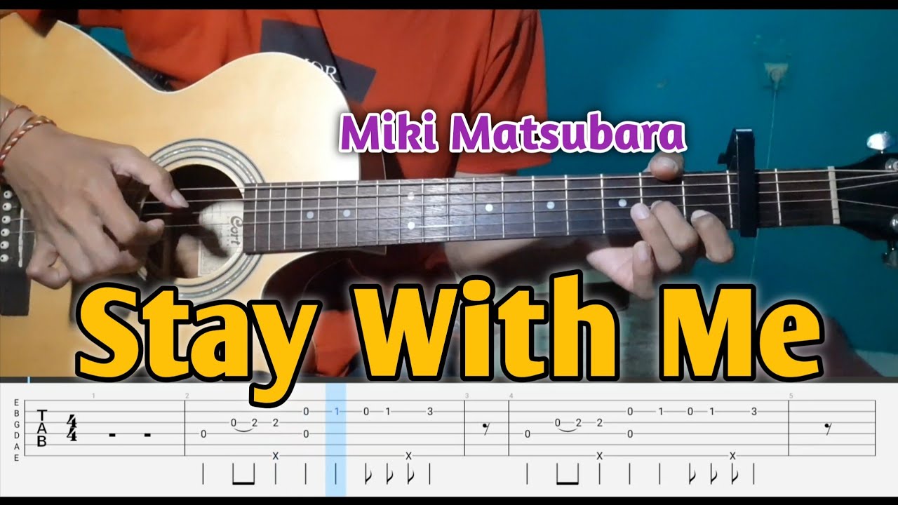 Miki Matsubara - stay with me Tab + 1staff by guitar cover with