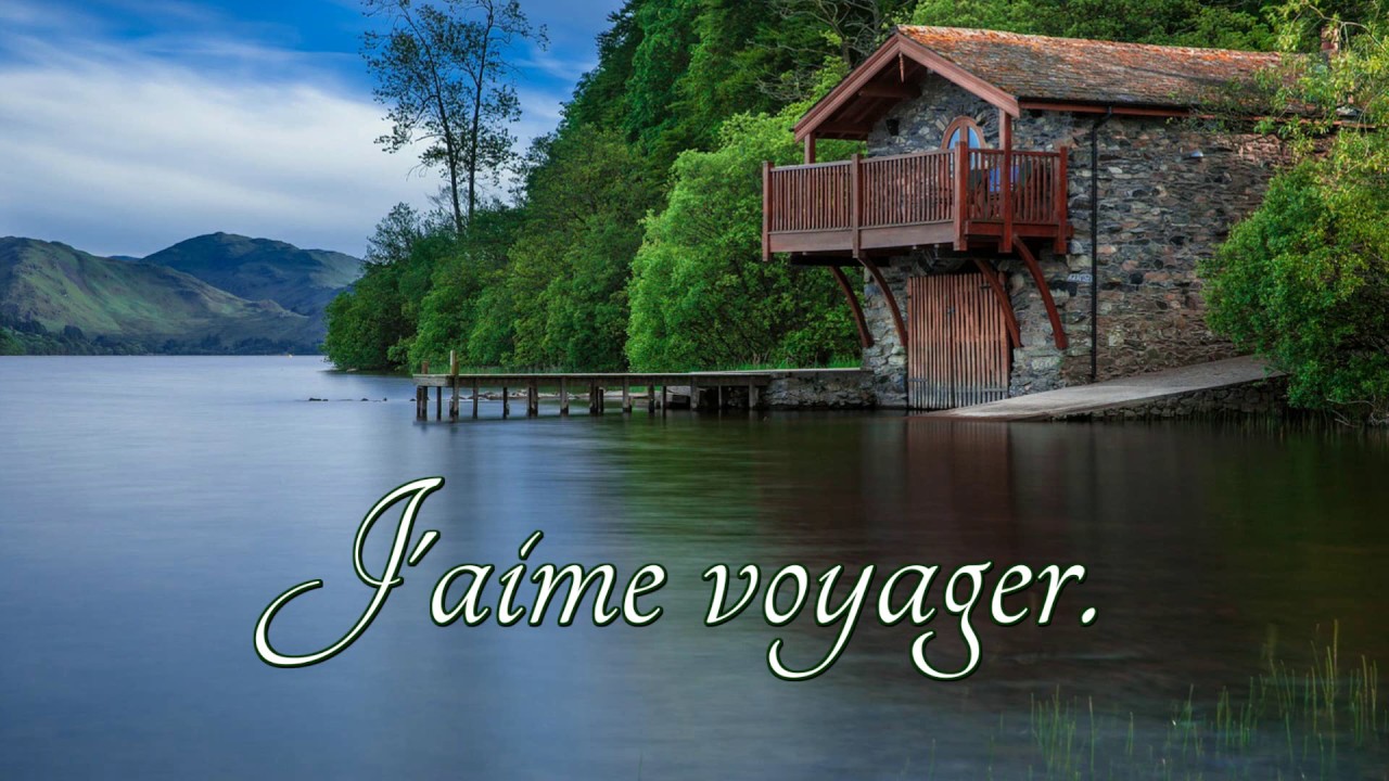 j'aime voyager in french