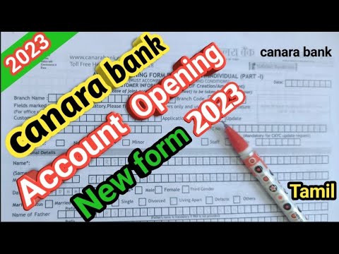 How To Fill Canara Bank Account Opening Form/Canara Bank Account How To Fill Canara Bank Account Opening Form/Canara Bank Account