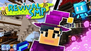 Spending Diamonds and Making Builds! Epic Adventures On The Minecraft Revival SMP Realm Episode 1!!!