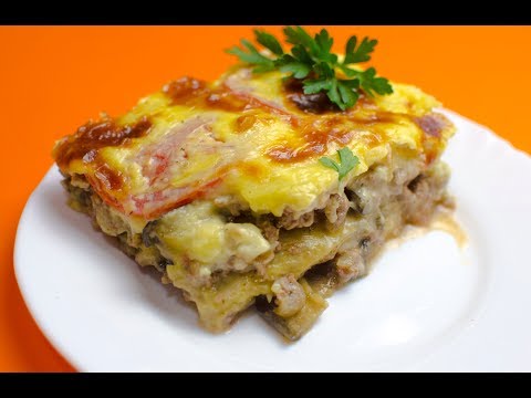 Мусака по гречески с баклажанами пошагово
