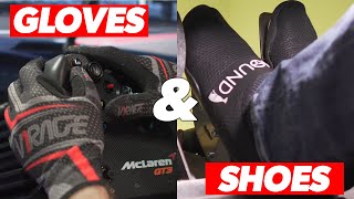 Budget Simracing Gloves and Shoes