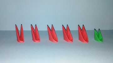 How to fold 3d origami pieces faster | fastest way to make 3d origami pieces 1/32