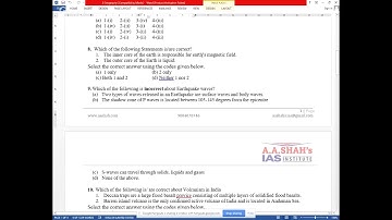 Important MCQ questions for Geography | Current Affairs 2019 | Geography