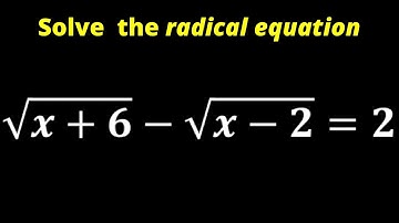 Solve Square Root  Equations With Two Square Roots