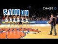 Knicks Fan Misses Three Shots But Wins $10,000 with Half-Court Heave