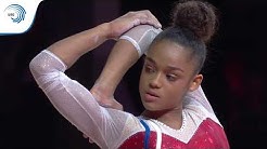 Melanie DE JESUS DOS SANTOS (FRA) - 2018 Artistic Gymnastics European Champion, floor
