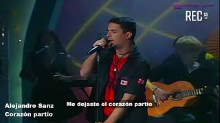 Alejandro Sanz Corazón parto con letra