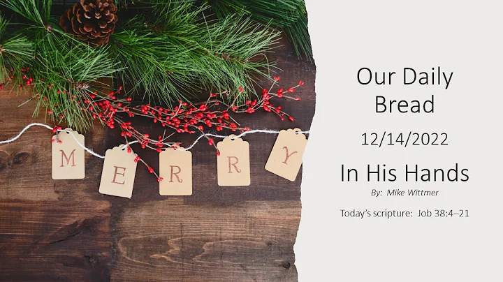 In His Hands | Our Daily Bread Devotional Reading ...