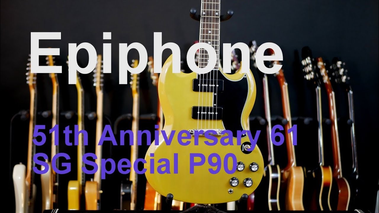 Epiphone 50th Anniversary 1961 SG Special P90 2011, guitar test  demo -  YouTube