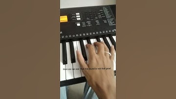 Make keyboard sound like piano in less than 1 min/How to ON sustain on(yamaha)keyboard #pianoshorts