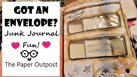 GOT A JUNK MAIL ENVELOPE? Easy Junk Journal Fun! Simple Beginner Idea! The Paper Outpost! :)