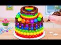 کیک کره ای شکلاتی رنگین کمانی خوشمزه دستور پخت کیک قسمت ویژه طرز تهیه کیک