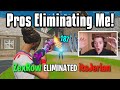 Reacting To Pro Players Eliminating Me In Fortnite! (Very Funny)