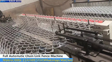 Full automatic chain link fence making machine for 4.4mm Galvanized steel wire